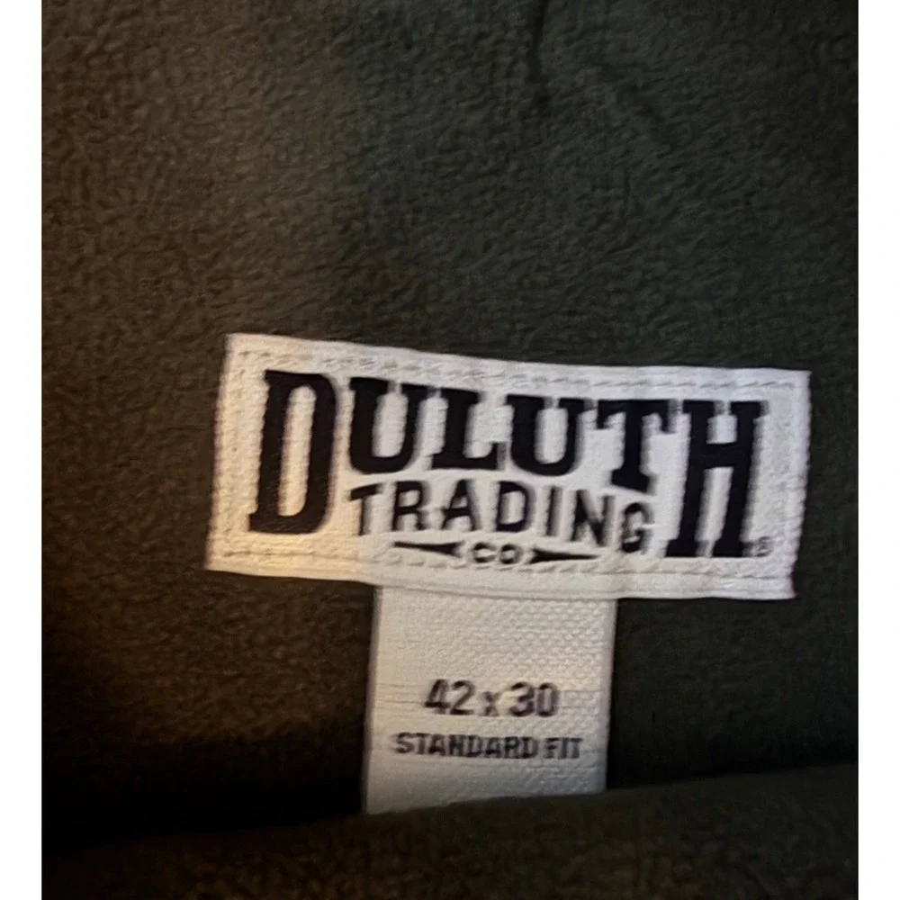 NEW Duluth Trading Co Men's Black Flexpedition Standard Pants Lined Cargo 42x30